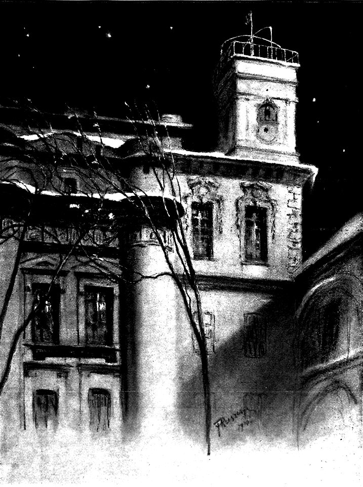 Vilnia, Universyteckaja, Abservatoryja. Вільня, Унівэрсытэцкая, Абсэрваторыя (F. Ruščyc, 1917)