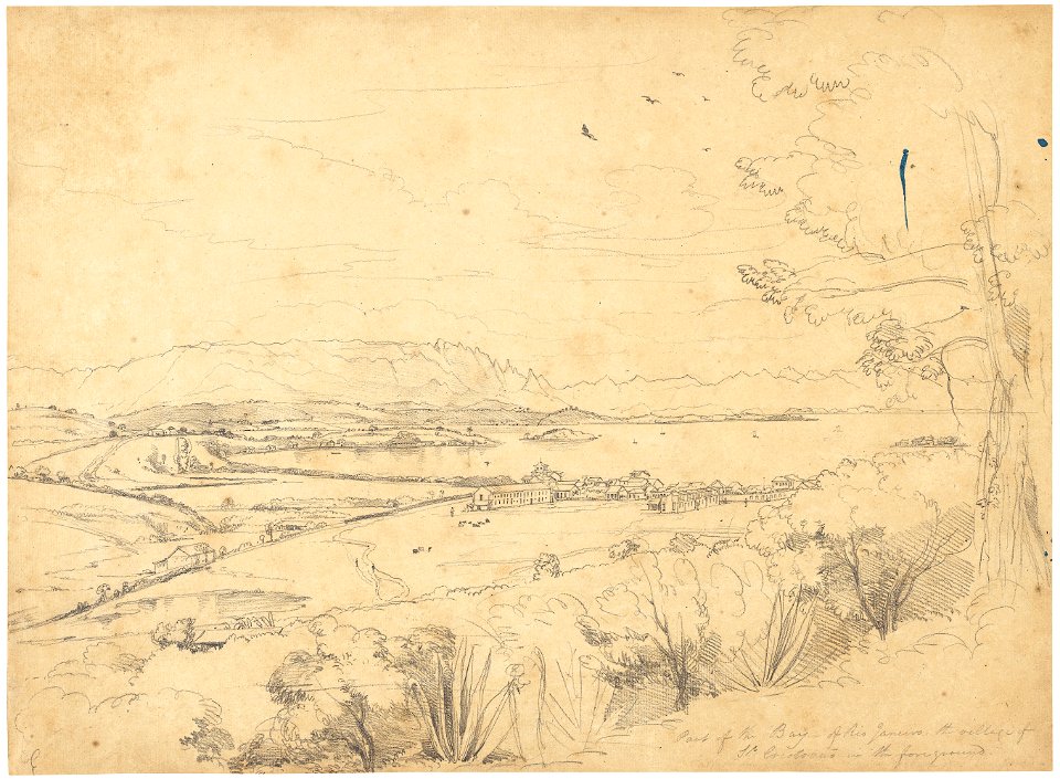 Village of Sn. Cristovão, Bay of Rio Janeiro and Organ Mountains, da Coleção Brasiliana Iconográfica