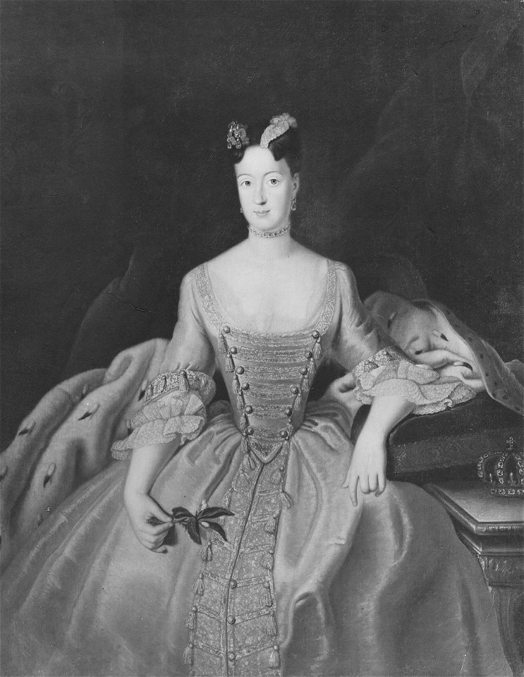 Vilhelmina, 1709-1758, prinsessa av Preussen, markgrevinna av Brandenburg-Bayreuth (Antoine Pesne) - Nationalmuseum - 15855
