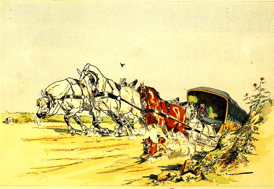 Vimar - Fables de La Fontaine - 07-07 . Le Coche et la Mouche