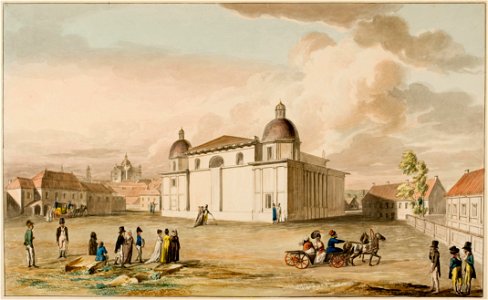 Vilnia, Katedra. Вільня, Катэдра (J. Pieška, 1808)
