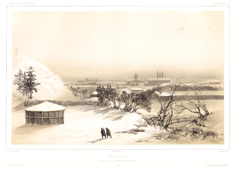 Vilnia, Bataničny sad. Вільня, Батанічны сад (Lauvergne, 1840)