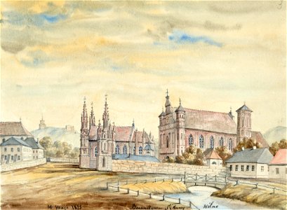Vilnia, Bernardynskaja. Вільня, Бэрнардынская (N. Orda, 10.05.1875)