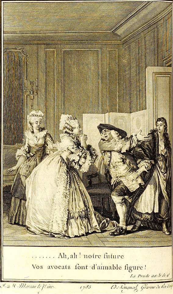 Voltaire -La Prude - de Longueil - Moreau