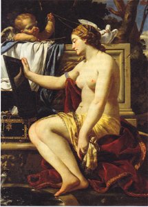 Simon Vouet - Die Toilette der Venus 1625-27. Free illustration for personal and commercial use.
