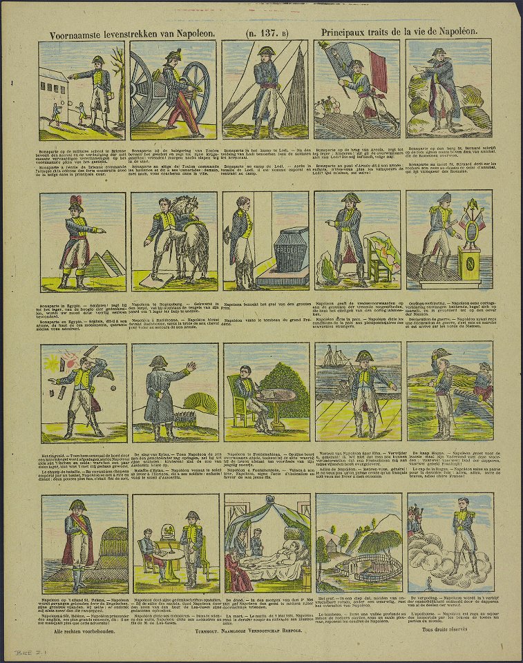 Voornaamste levenstrekken van Napoleon-Catchpenny print-Borms 0250