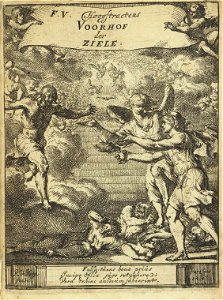 Voorhof der Ziele afbeelding door Romeyn de Hooghe 1668
