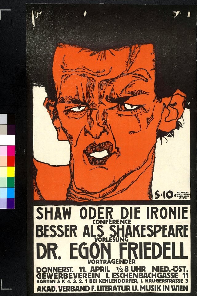 Vorlesung Dr. Egon Friedell. Shaw oder die Ironie