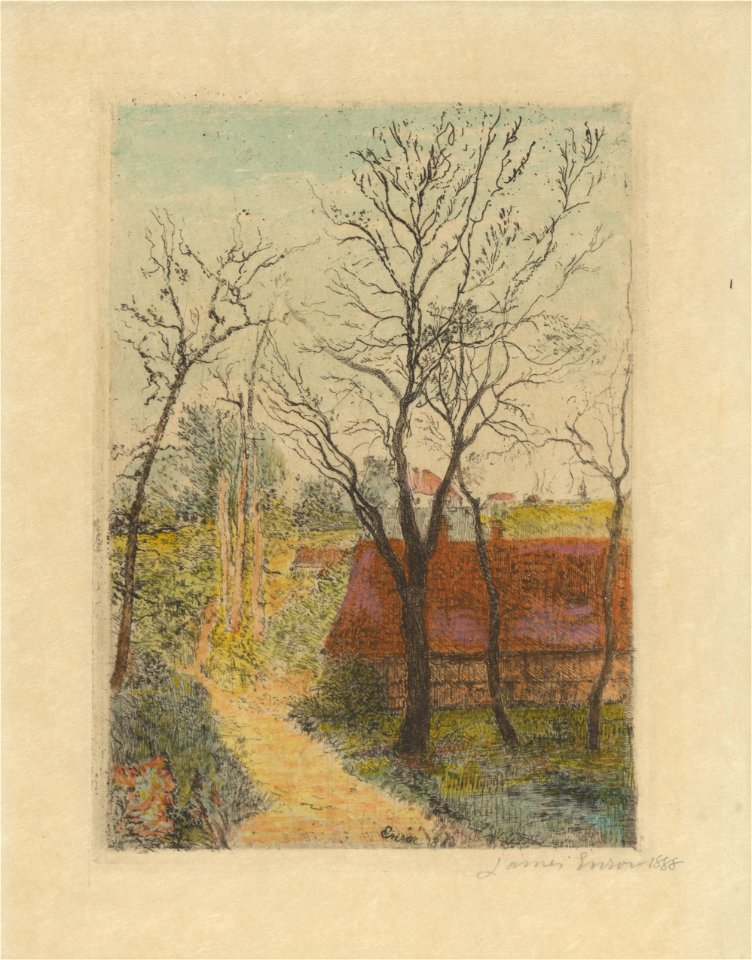 Voetpaadje te Groenendaal, James Ensor, Mu.ZEE Oostende, SM001395b