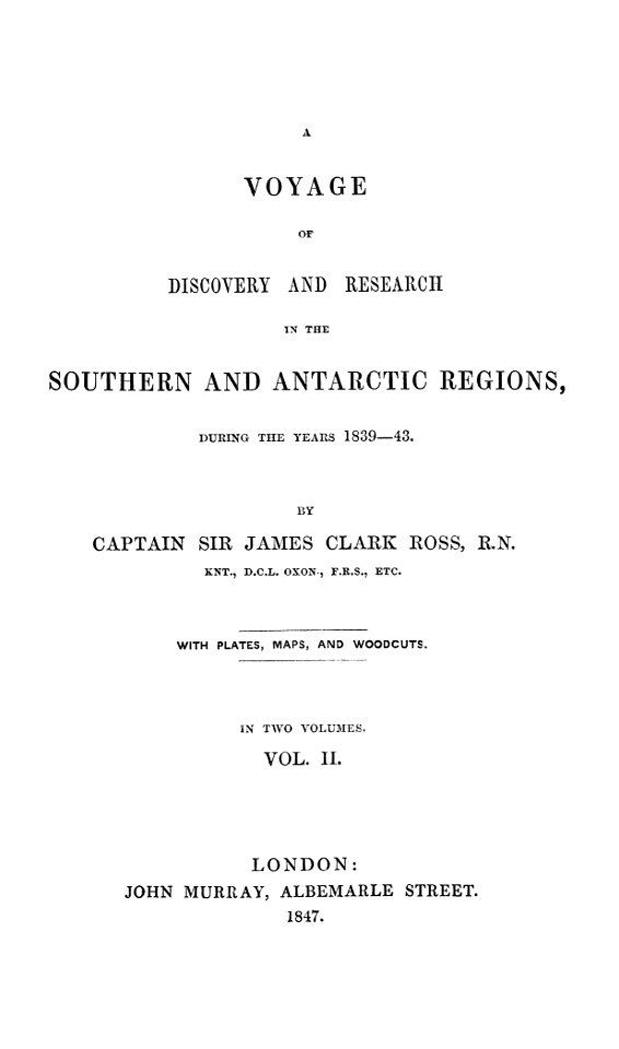 Voyage Southern and Antarctic Regions-2-1847-0005