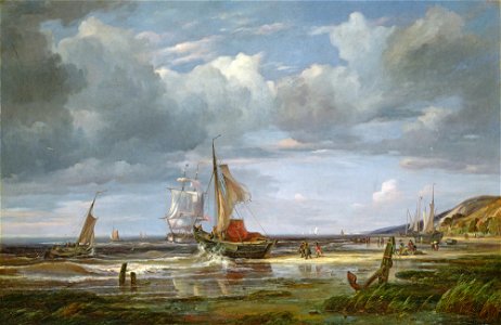 Adolph Friedrich Vollmer - Die Elbe bei Blankenese (1844)