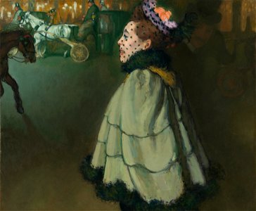 Vrouw op de Champs-Élysées bij nacht - s0518S2010 - Van Gogh Museum