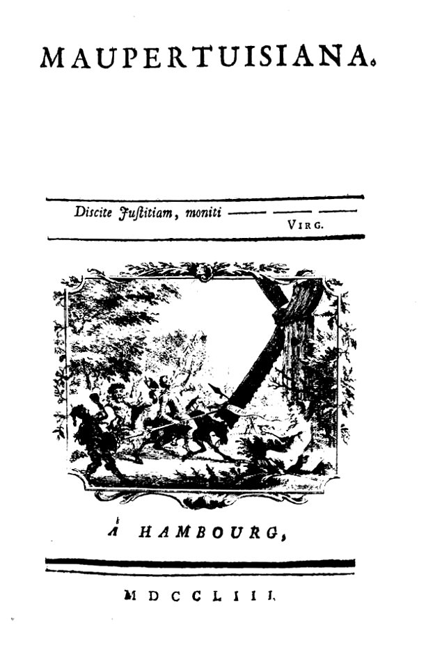 Voltaire - Maupertuisiana, 1753 - BEIC 107002