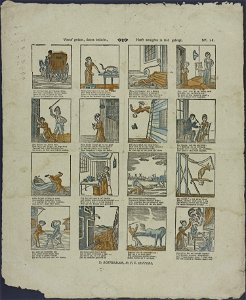 Vooraf gedaan, daarna bedacht, Heeft menigëen in leed gebragt-Catchpenny print-Borms 0520