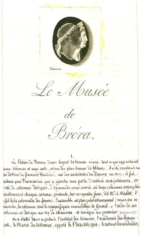 Voyage à Rome, vol 3 - 12 - Bréra