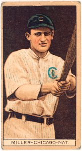Ward Miller, Chicago Cubs, baseball card portrait LCCN2008677966