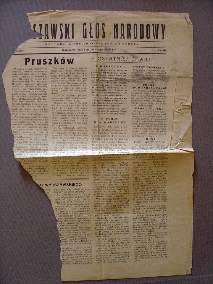 Warszawski Głos Narodowy nr 102 s. 1