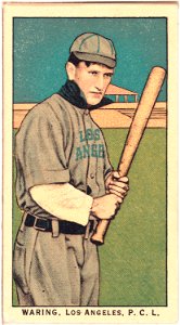 Waring, Los Angeles Team, baseball card portrait LCCN2008676997