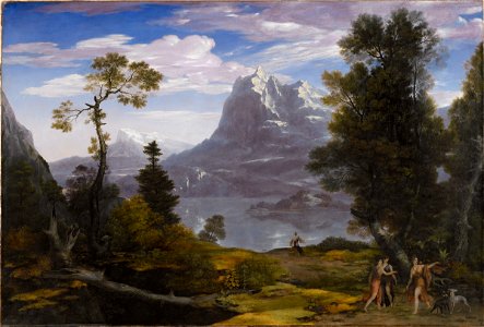 Washington Allston - Diana on a Chase - 1956.62 - Fogg Museum