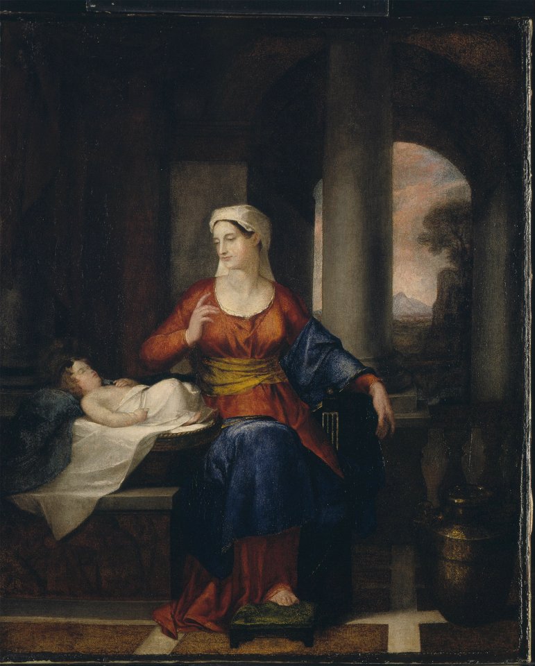 Washington Allston - Mother Watching Her Child - Google Art Project