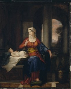 Washington Allston - Mother Watching Her Child - Google Art Project