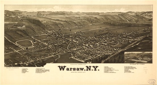 Warsaw, N.Y. LOC 75694865. Free illustration for personal and commercial use.