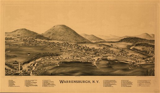 Warrensburgh, N.Y. LOC 75694864. Free illustration for personal and commercial use.