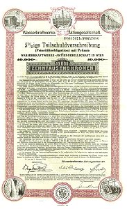 Wasserkraftwerke AG Wien 1922