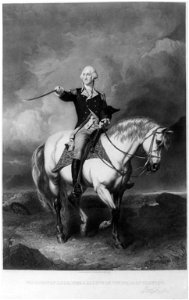 Legging George Washington Levando A Salute Em Trenton