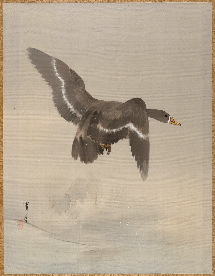 Watanabe Seitei - Flying Goose - 14.76.61.58 - Metropolitan Museum of Art