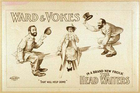 Ward & Vokes in a brand new frolic The head waiters LCCN2014635426. Free illustration for personal and commercial use.