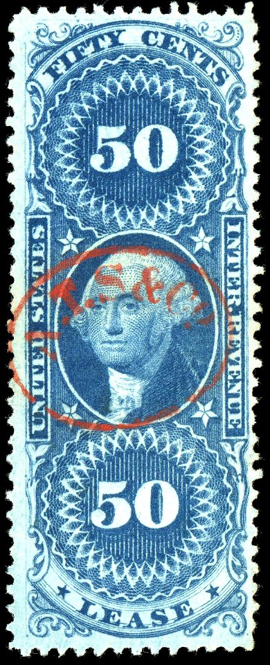 Washington revenue lease 50c 1862