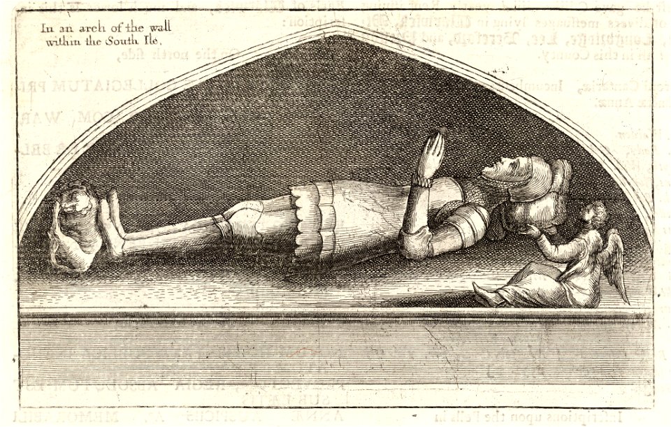 Wenceslas Hollar - Anonymous tomb at Warwick 2
