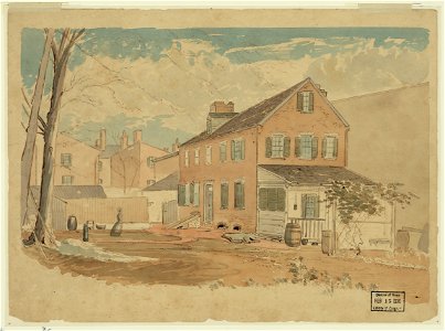 Washington, D.C. square, north side F Street near 15th Street, view from southwest, December 17, 1874, 12 to 3 pm LCCN2004662232