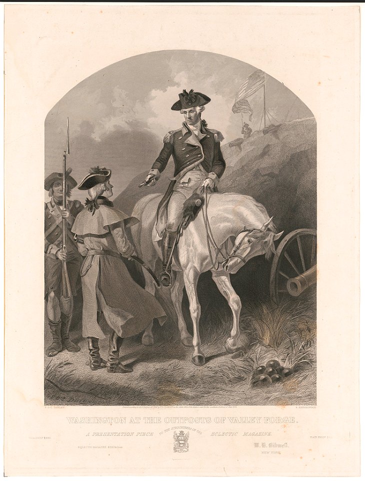 Washington at the outposts of Valley Forge - F.O.C. Darley fecit ; F.O.C. Darley ; R. Hinshelwood. LCCN2004668034