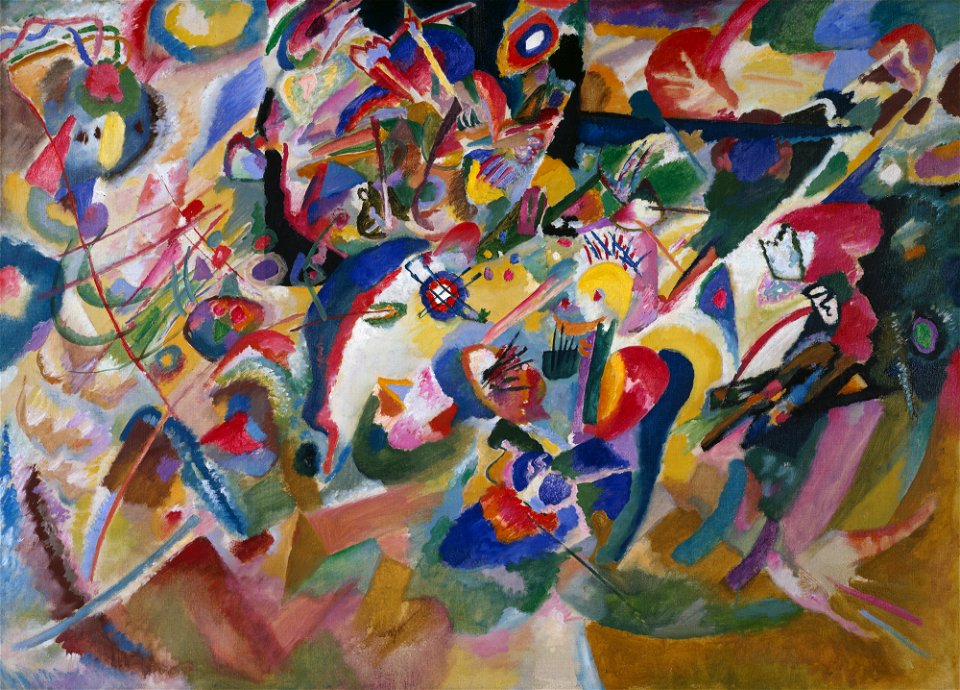Wassily Kandinsky - Entwurf 3 zu Komposition VII - GMS 68 - Lenbachhaus