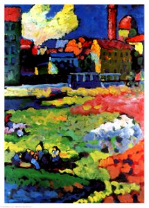 Wassily kandinsky-munich-schwabing with the church of st. ursula