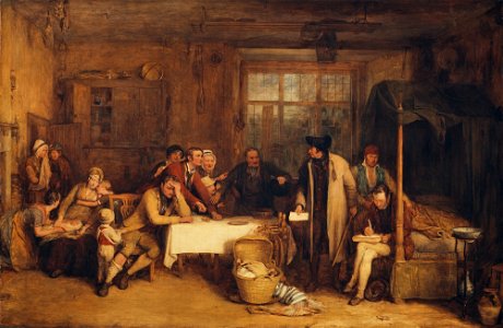 Sir David Wilkie - Distraining for Rent - Google Art Project. Free illustration for personal and commercial use.