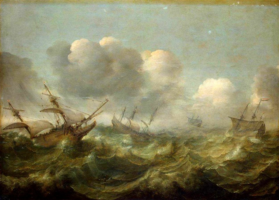 Abraham Willaert Stormy Seastormy