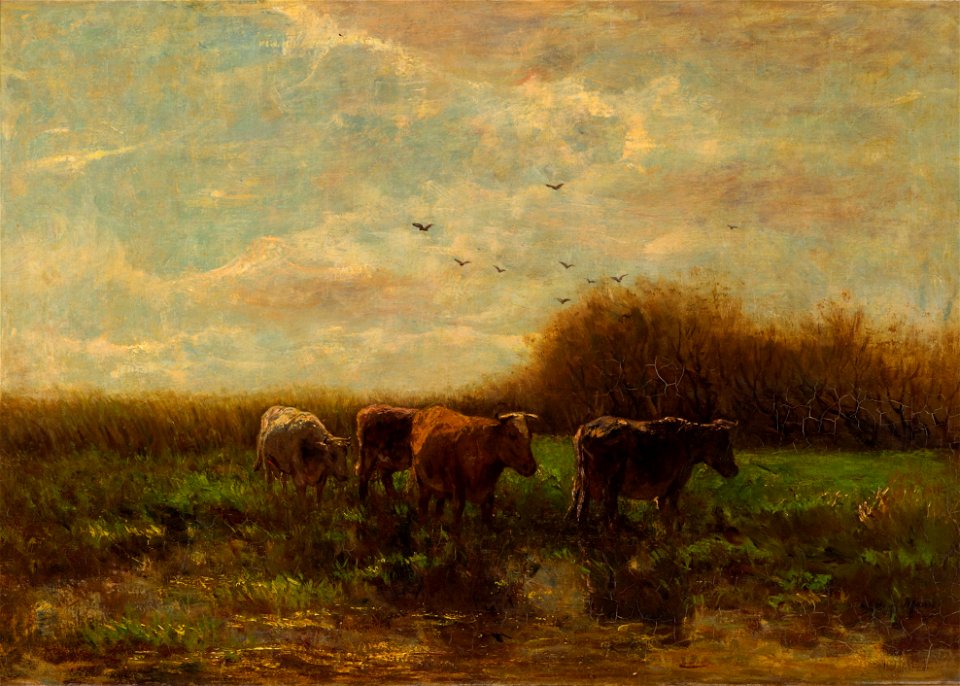 Willem Maris - Cows at evening - Google Art Project