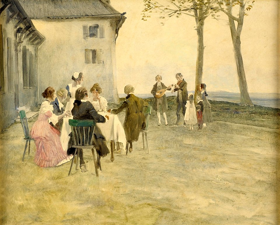 Wilhelm Schreuer Das Ausflugslokal am Rhein