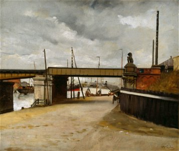 Willem Bastiaan Tholen - Gezicht op de Westerdoksdijk - SA 41268 - Amsterdam Museum