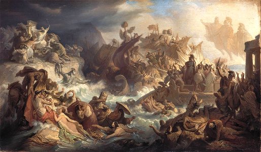 Wilhelm von Kaulbach - Die Schlacht bei Salamis - 9493 - Bavarian State Painting Collections