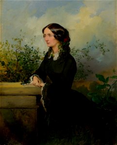 Wilhelm Richter - Podobizeň barónky Hedvigy Ledererovej, rod.Medňanskej - O 4900 - Slovak National Gallery