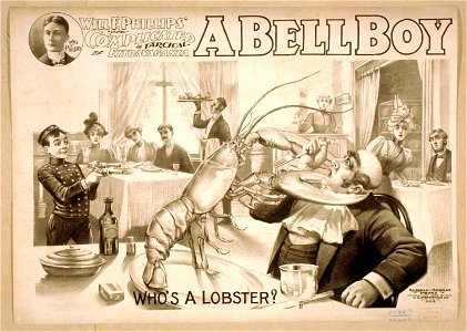 Will F. Phillips' complicated farcical extravaganza, A bell boy LCCN2014636399. Free illustration for personal and commercial use.