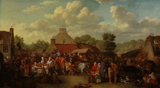 Sir David Wilkie - Pitlessie Fair - Google Art Project. Free illustration for personal and commercial use.