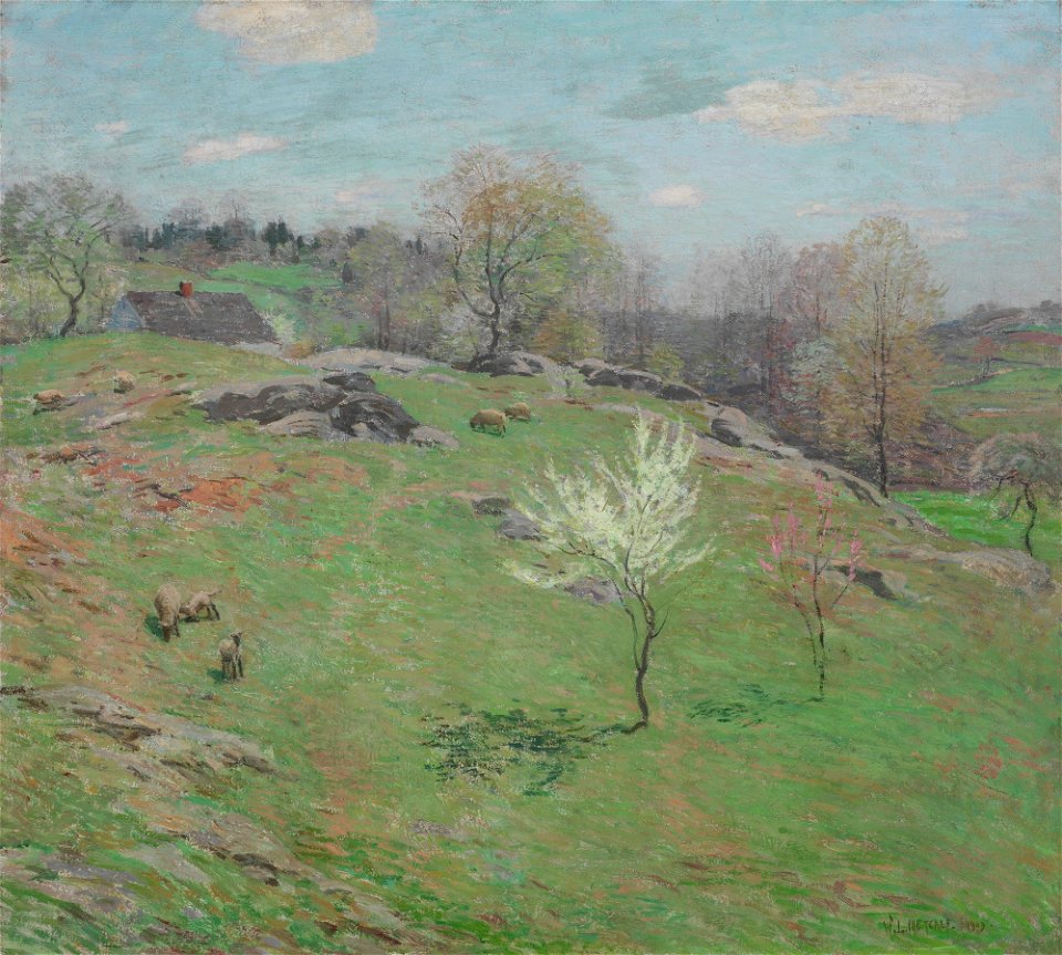 Willard Leroy Metcalf - Unfolding Buds - 10.6 - Detroit Institute of Arts