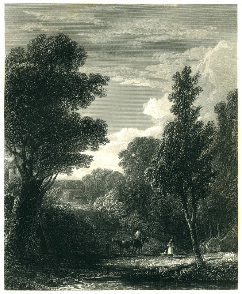 Wilkie - Entrée de Bois - Steel Engraving