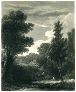 Wilkie - Entrée de Bois - Steel Engraving