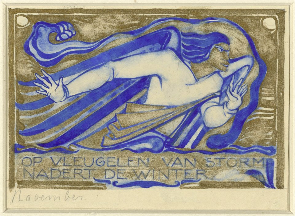 Willem Arondeus - Op vleugelen van storm nadert de winter - Rijksmuseum Amsterdam - RP-T-1930-89